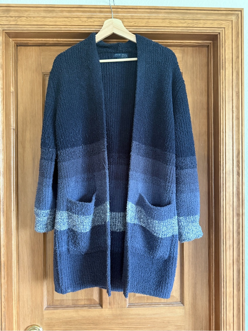 Barefoot Dreams Navy Ombre Open-Front Cardigan